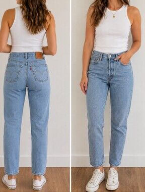 Levi's Button Fly Straight Leg Jeans
